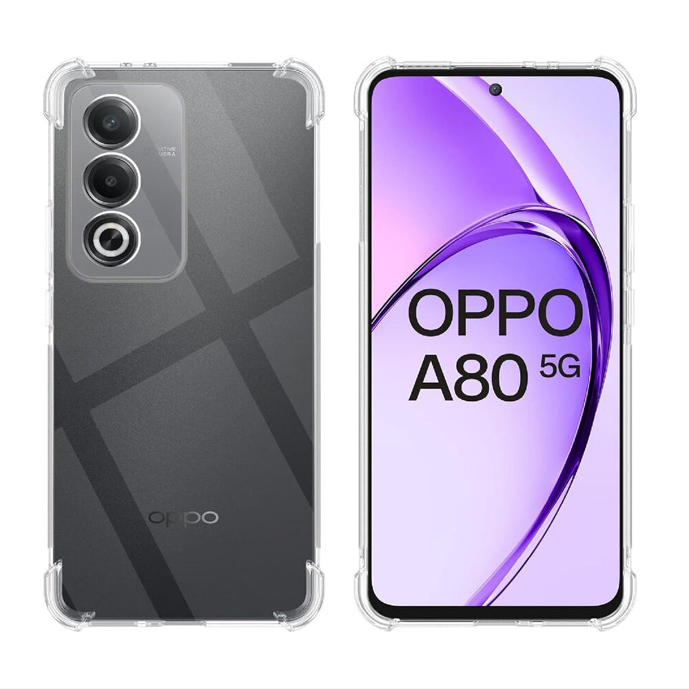 Maska za Oppo A80, Techsuit, Shockproof Clear, Prozirna