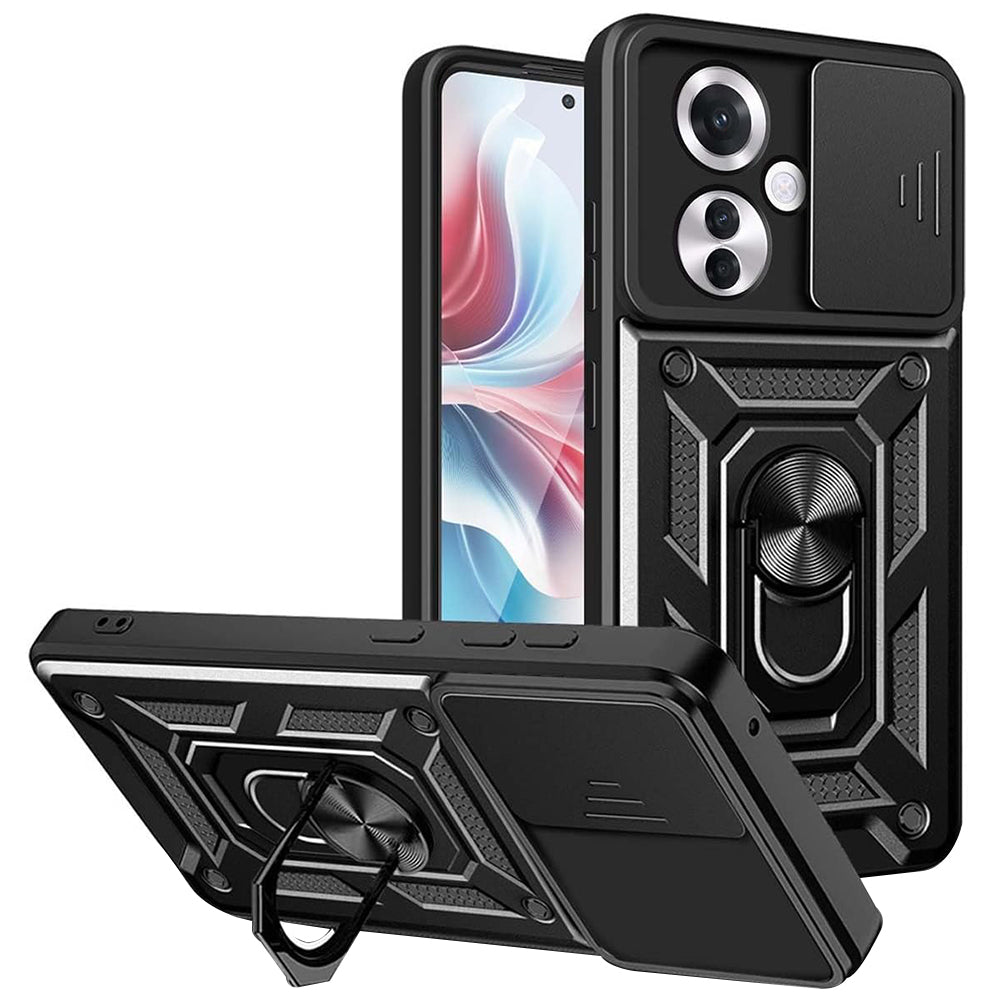 Maska za Oppo Reno11 F, Techsuit, CamShield, Crna