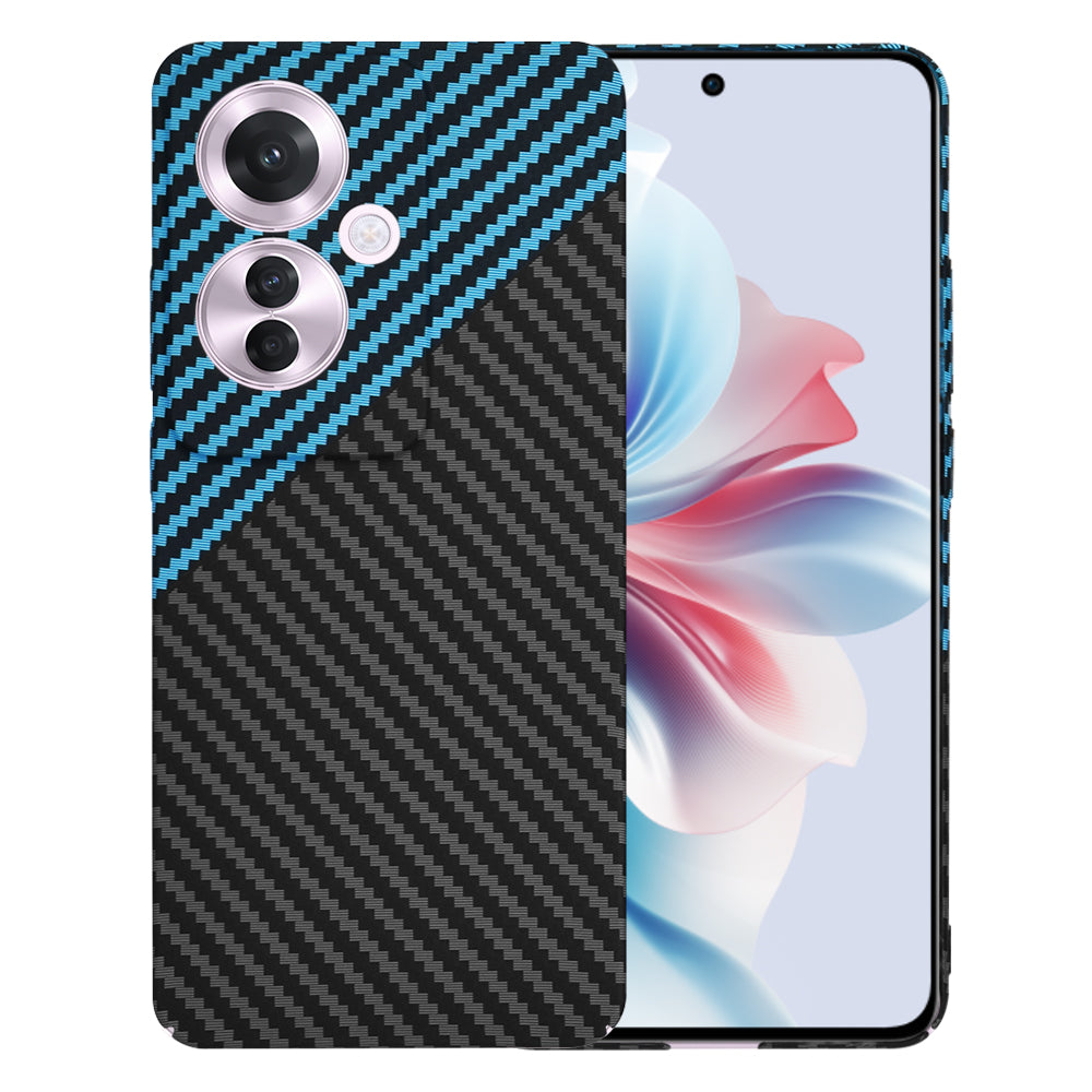 Maska za Oppo Reno11 F, Techsuit, Carbonite FiberShell, Crno Plava