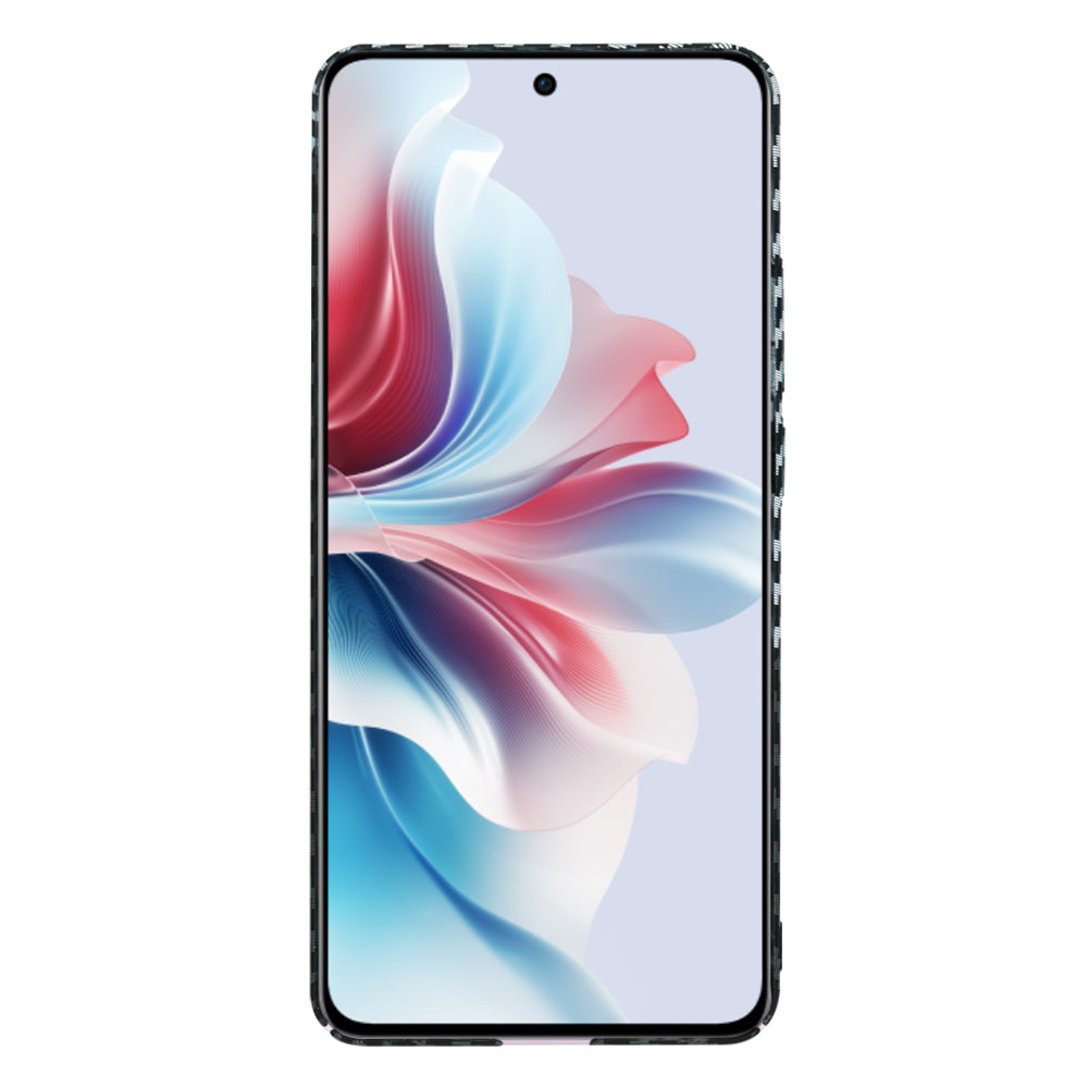 Maska za Oppo Reno11 F, Techsuit, Carbonite FiberShell, Crno Siva