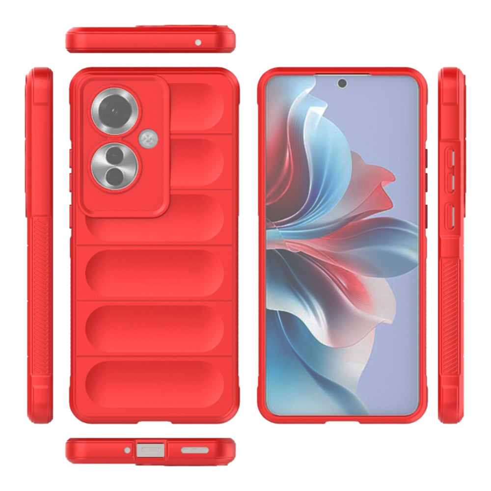 Maska za Oppo Reno11 F, Techsuit, Magic Shield, Crvena