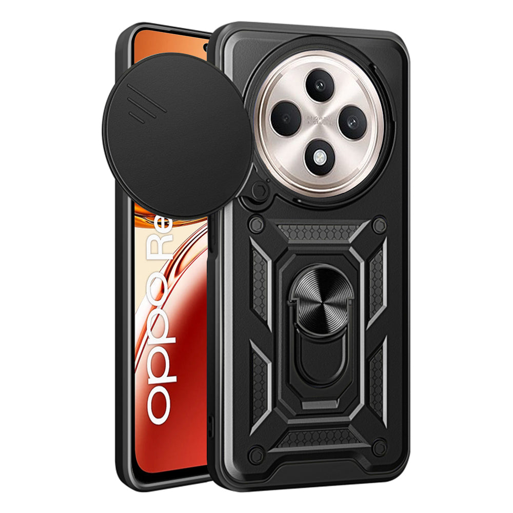 Maska za Oppo Reno12 FS 5G / Reno12 FS 4G / Reno12 F 4G / Reno12 F, Techsuit, CamShield, Crna