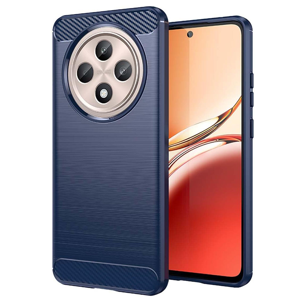 Maska za Oppo Reno12 FS 5G / Reno12 FS 4G / Reno12 F 4G / Reno12 F, Techsuit, Karbon, Plava