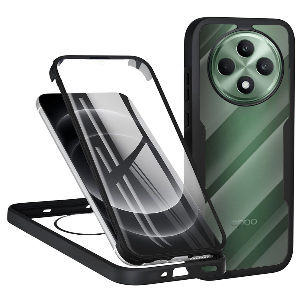 Maska za Oppo Reno12 FS 5G / Reno12 FS 4G / Reno12 F 4G / Reno12 F, Techsuit, ColorVerse 360, Crna