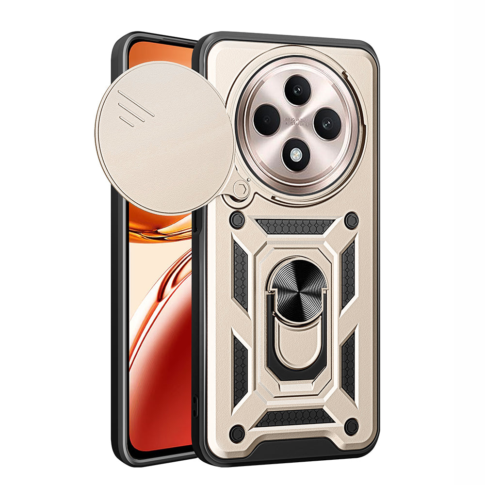 Maska za Oppo Reno12 FS 5G / Reno12 FS 4G / Reno12 F 4G / Reno12 F, Techsuit, CamShield, Zlatna