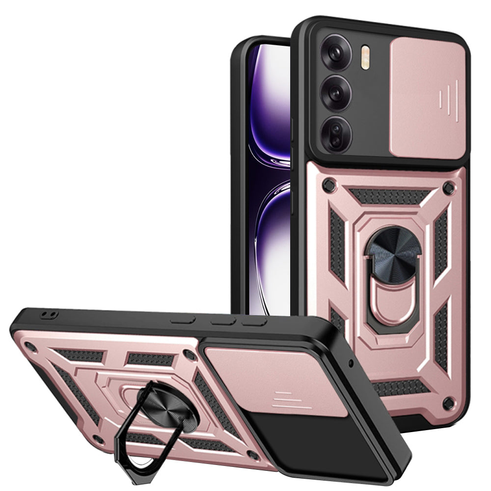 Maska za Oppo Reno12, Techsuit, CamShield, Roza