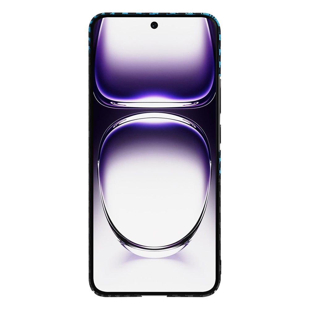 Maska za Oppo Reno12, Techsuit, Carbonite FiberShell, Crno Plava