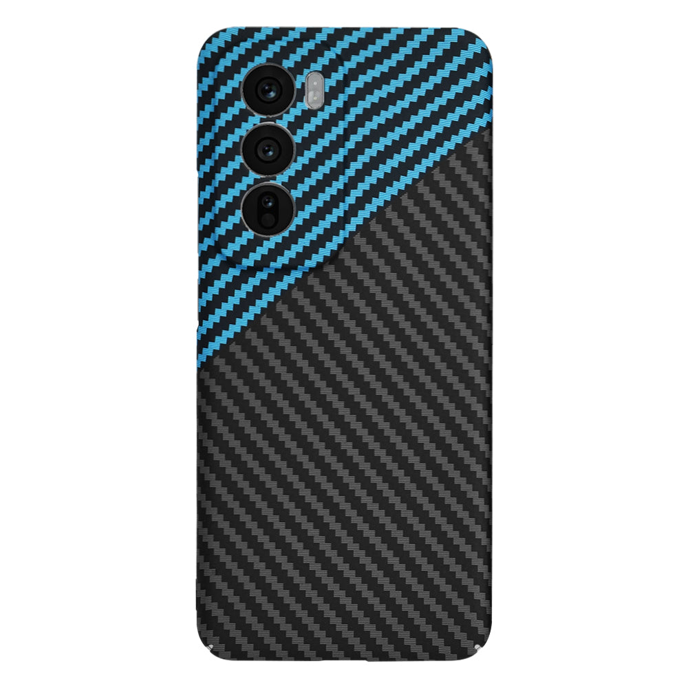 Maska za Oppo Reno12, Techsuit, Carbonite FiberShell, Crno Plava
