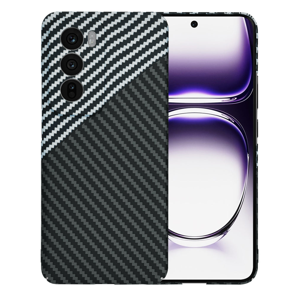 Maska za Oppo Reno12, Techsuit, Carbonite FiberShell, Crno Siva