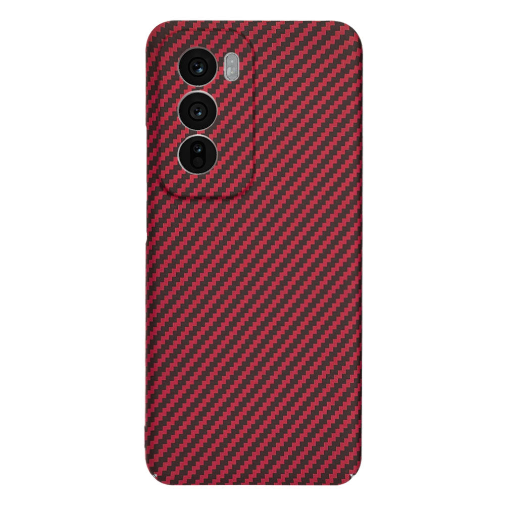 Maska za Oppo Reno12, Techsuit, Carbonite FiberShell, Crvena
