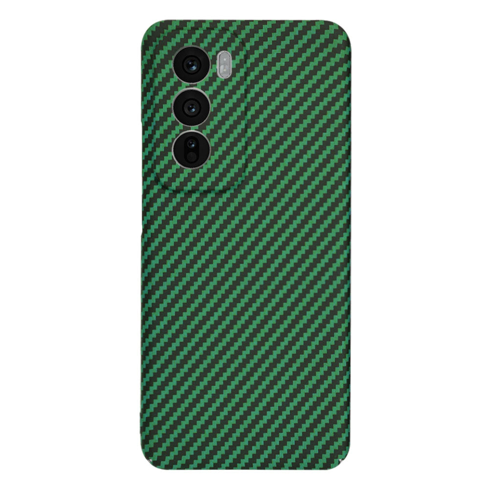 Maska za Oppo Reno12, Techsuit, Carbonite FiberShell, Zelena