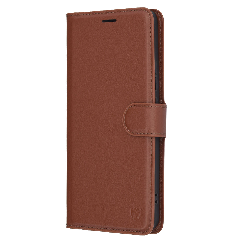 Futrola za Oppo Reno13 FS 5G / Reno13 F 4G / Reno13 F, Techsuit, Kožna Folio, Smeđa