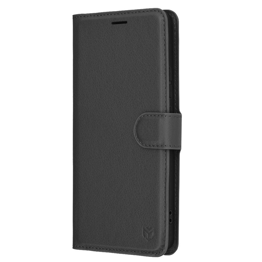 Futrola za Oppo Reno13 FS 5G / Reno13 F 4G / Reno13 F, Techsuit, Kožna Folio, Crna
