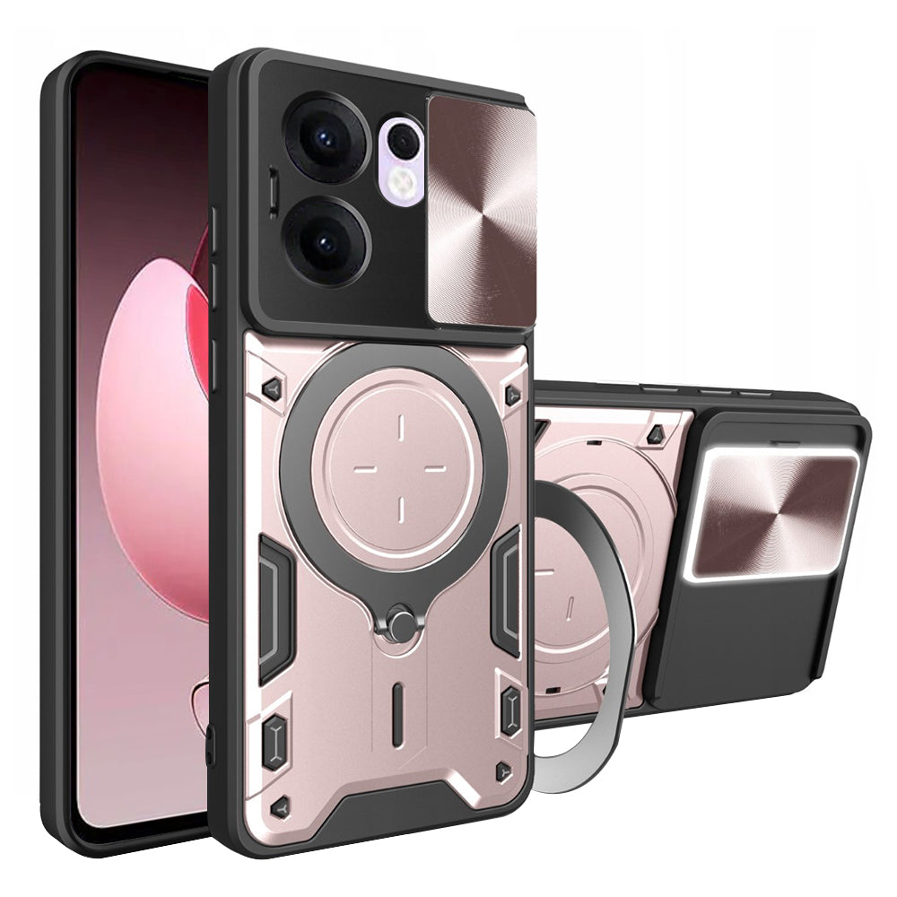 Maska za Oppo Reno13 FS 5G / Reno13 F 4G / Reno13 F, Techsuit, CamGuard Pro, Ružičasto Zlatna