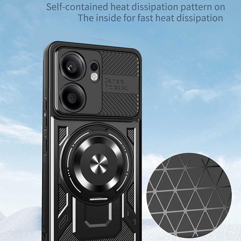 Maska za Oppo Reno13 FS 5G / Reno13 F 4G / Reno13 F, Techsuit, RuggedCam, Ljubičasta