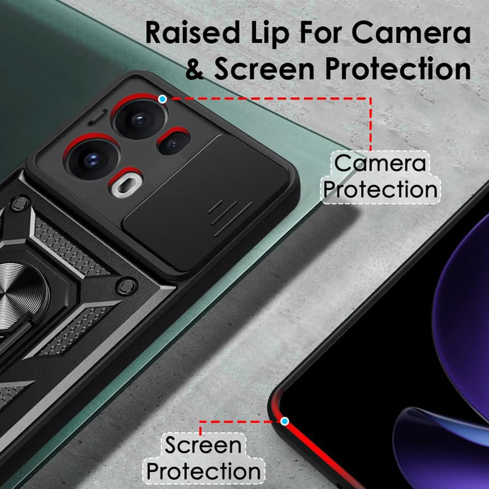 Maska za Oppo Reno13 Pro, Techsuit, CamShield, Plava
