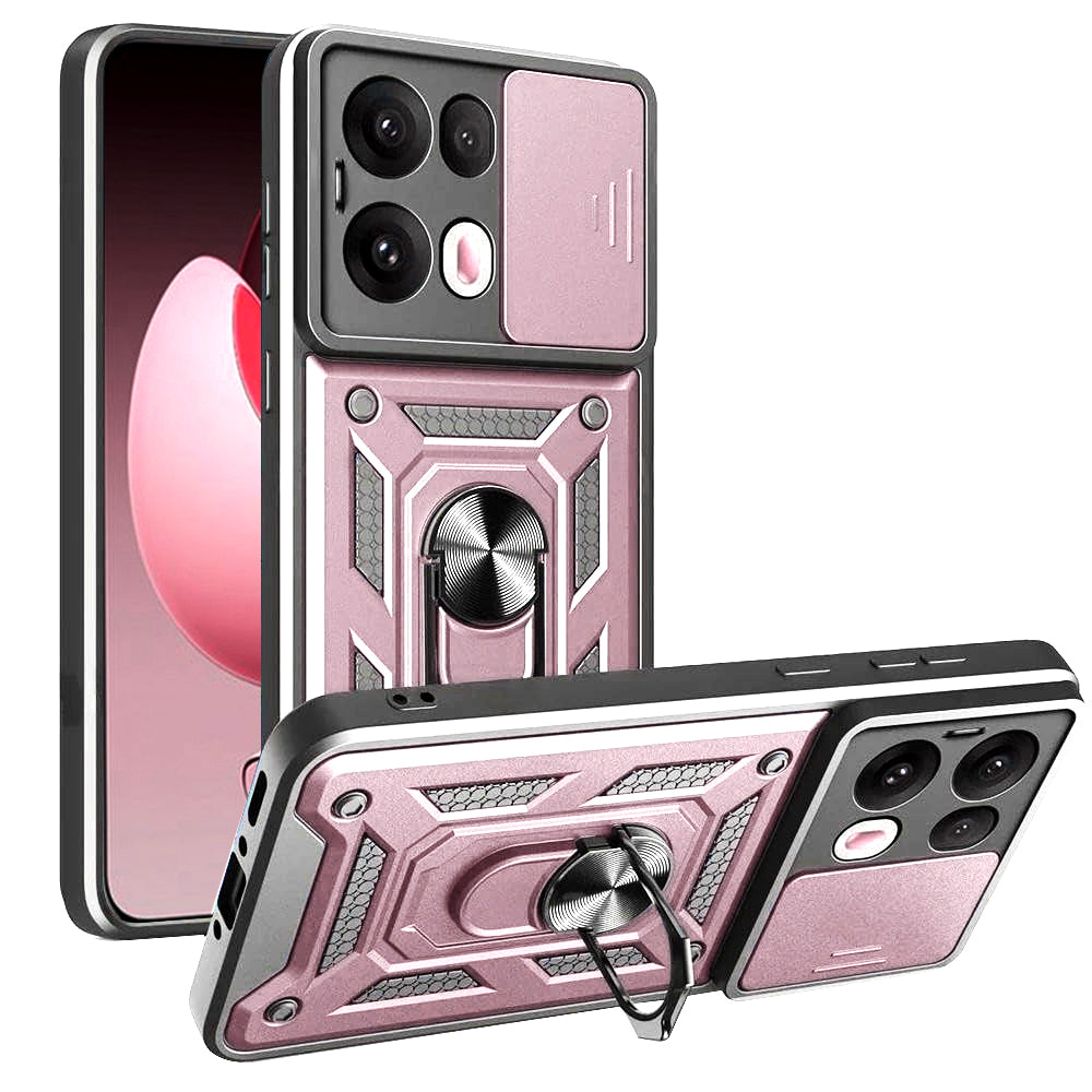 Maska za Oppo Reno13 Pro, Techsuit, CamShield, Roza