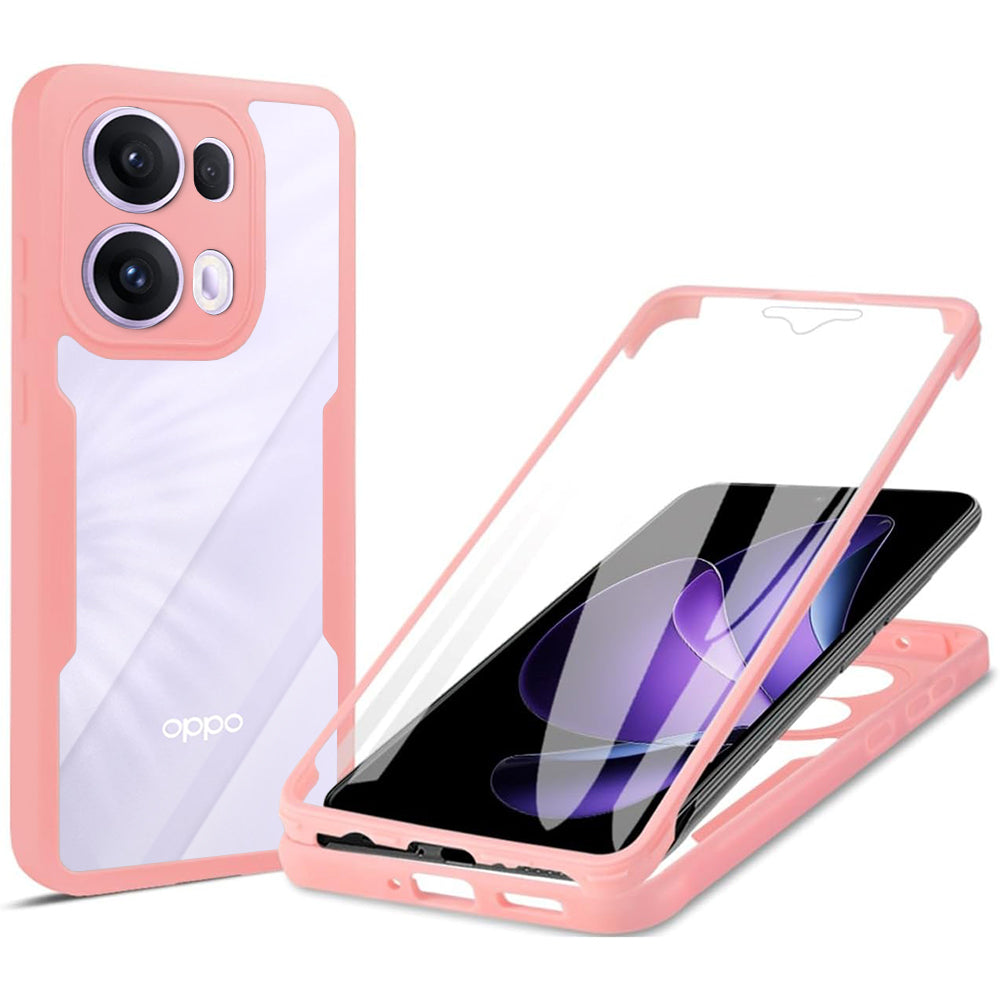 Maska za Oppo Reno13 Pro, Techsuit, ColorVerse 360, Roza