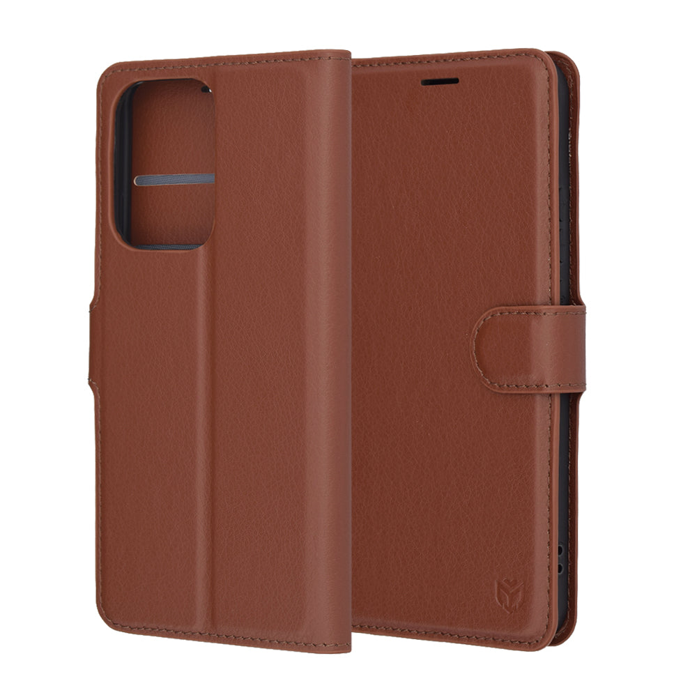 Futrola za Oppo Reno13 Pro, Techsuit, Leather Folio, Smeđa