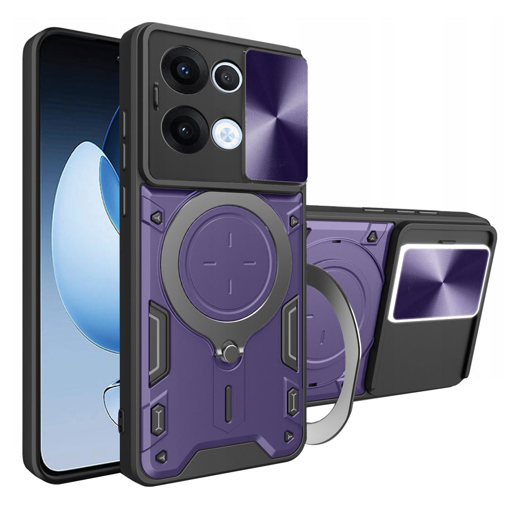 Maska za Oppo Reno13, Techsuit, CamGuard Pro, Ljubičasta
