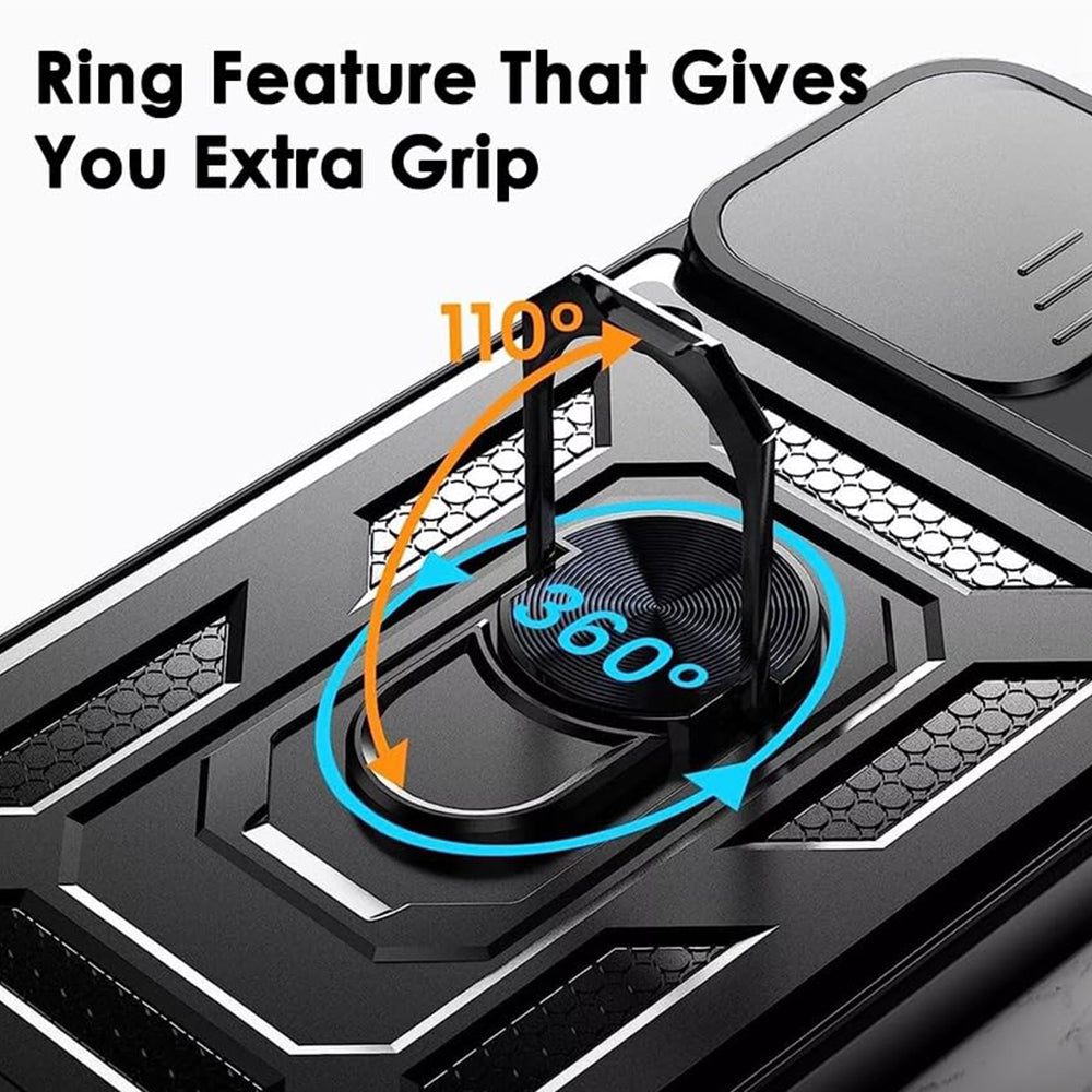 Maska za Oppo Reno13, Techsuit, CamShield, Crna