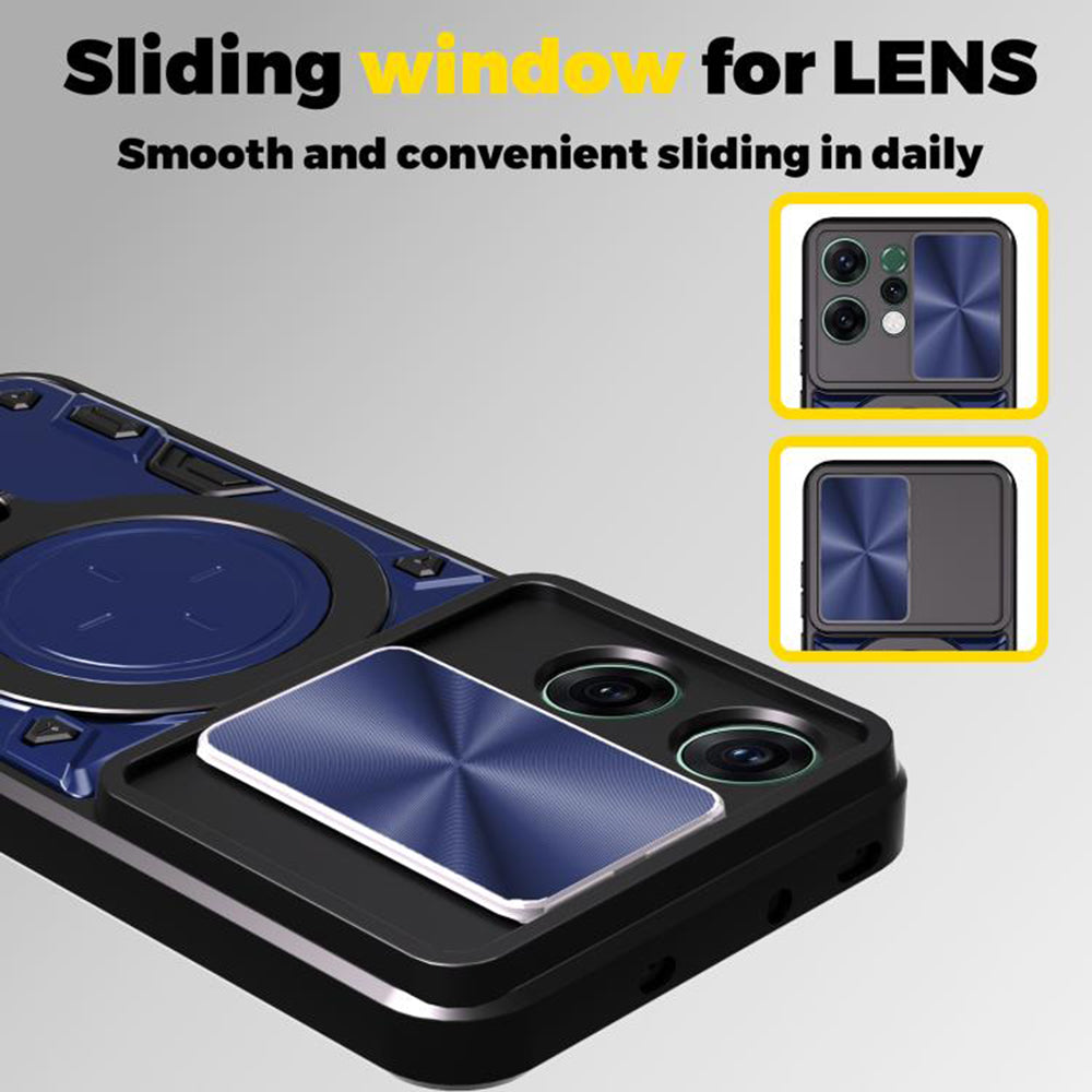 Maska za Oppo Reno14 Pro, Techsuit, CamGuard Pro, Crna