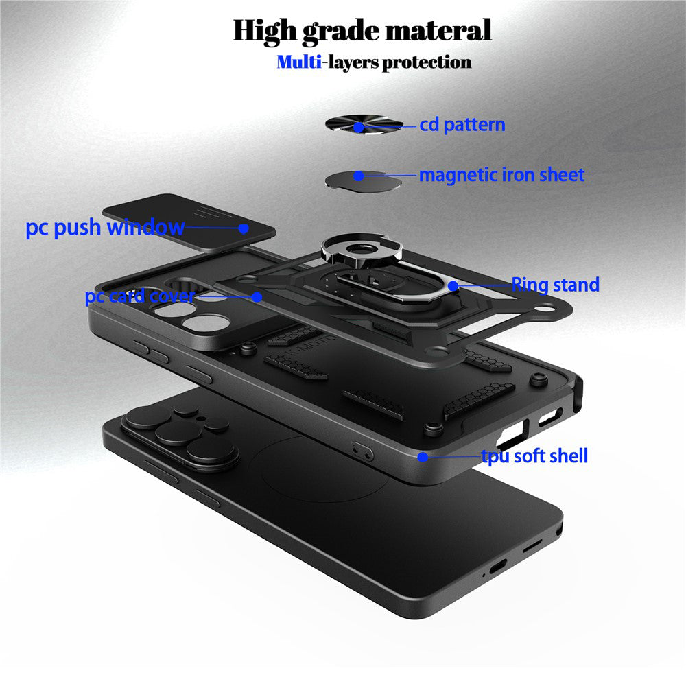 Futrola za Oppo Reno15 FS / Reno15 F, Techsuit, CamShield, Crna