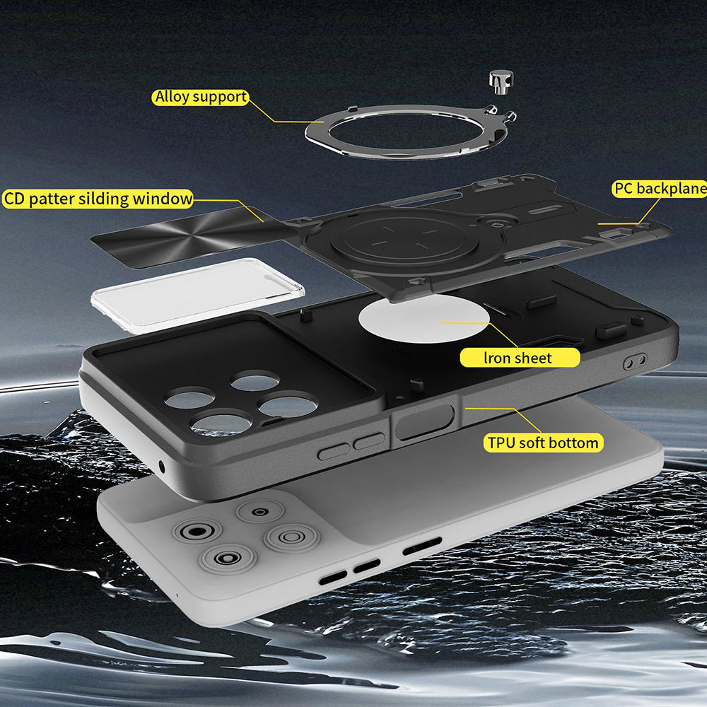 Maska za Oppo Reno16 / Reno16 Pro, Techsuit, CamGuard Pro, Crna
