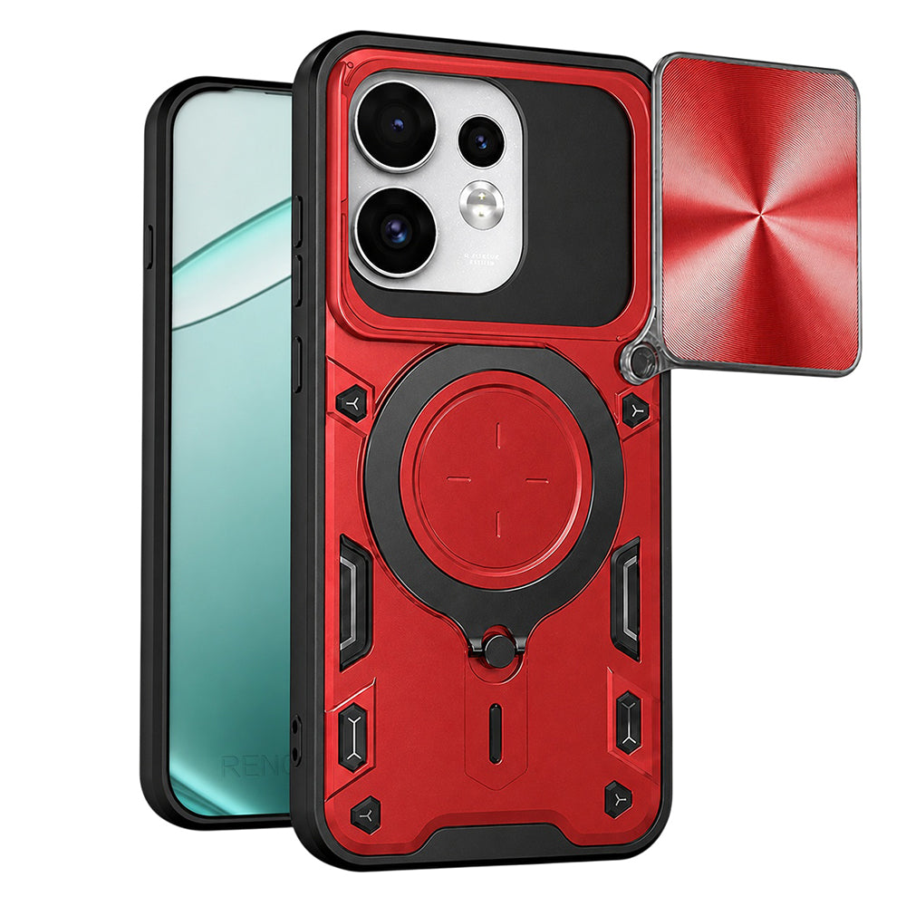 Maska za Oppo Reno16 / Reno16 Pro, Techsuit, CamGuard Pro, Crvena