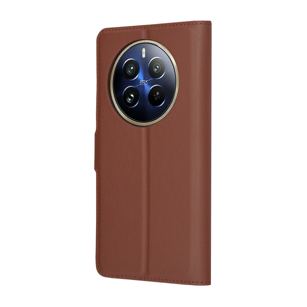 Futrola za Realme 12 Pro / 12 Pro+, Techsuit, Kožna Folio, Smeđa