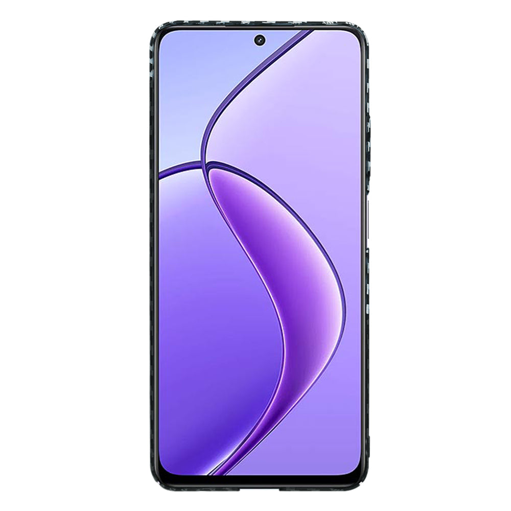 Maska za Realme 12x / 12, Techsuit, Carbonite FiberShell, Crno Siva