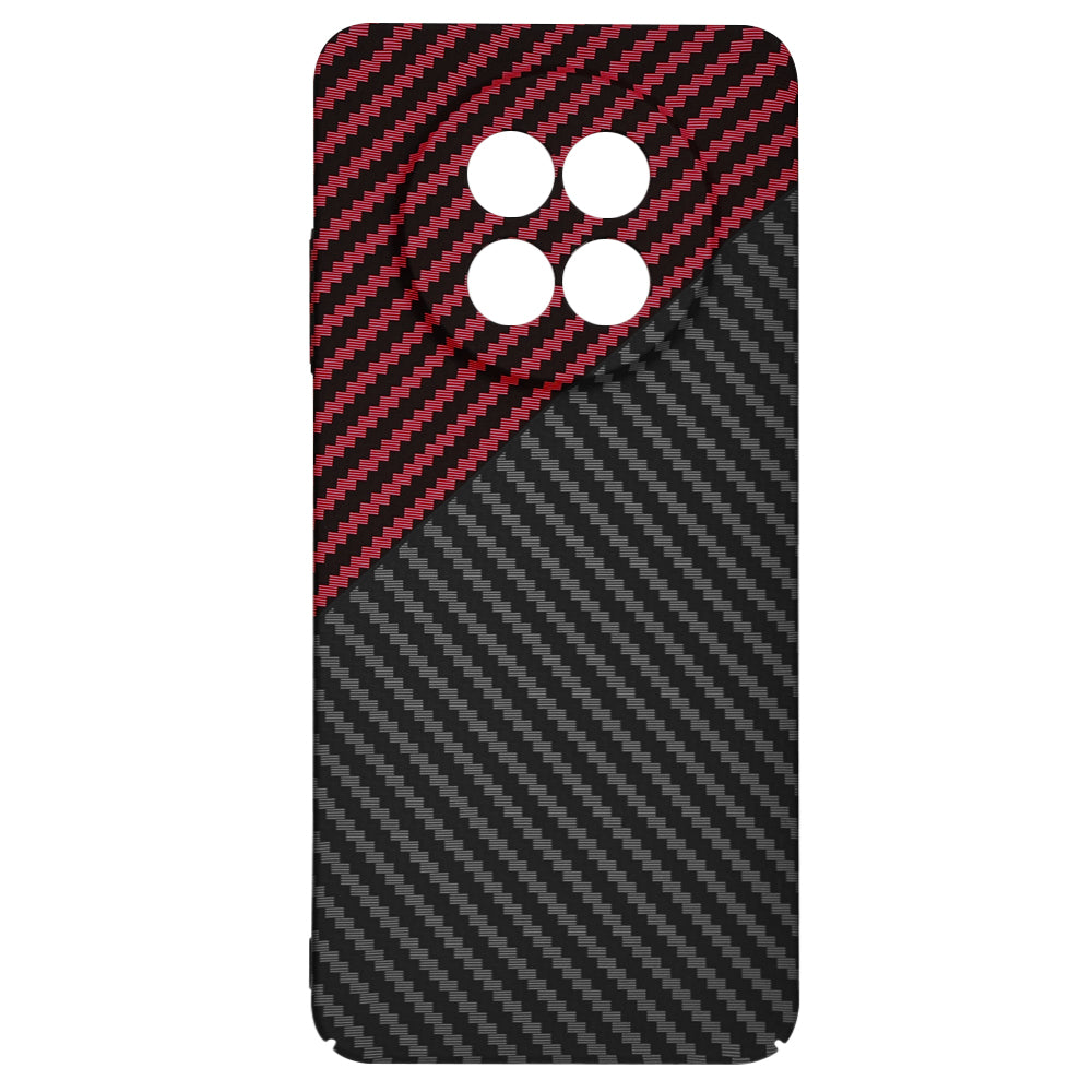 Maska za Realme 12x / 12, Techsuit, Carbonite FiberShell, Crno Crvena