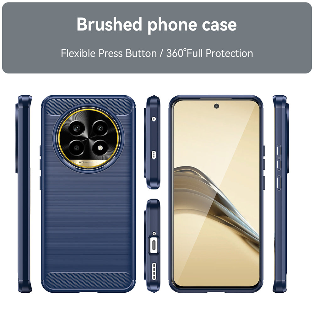 Maska za Realme 13 Pro / 13 Pro+, Techsuit, Karbon, Plava
