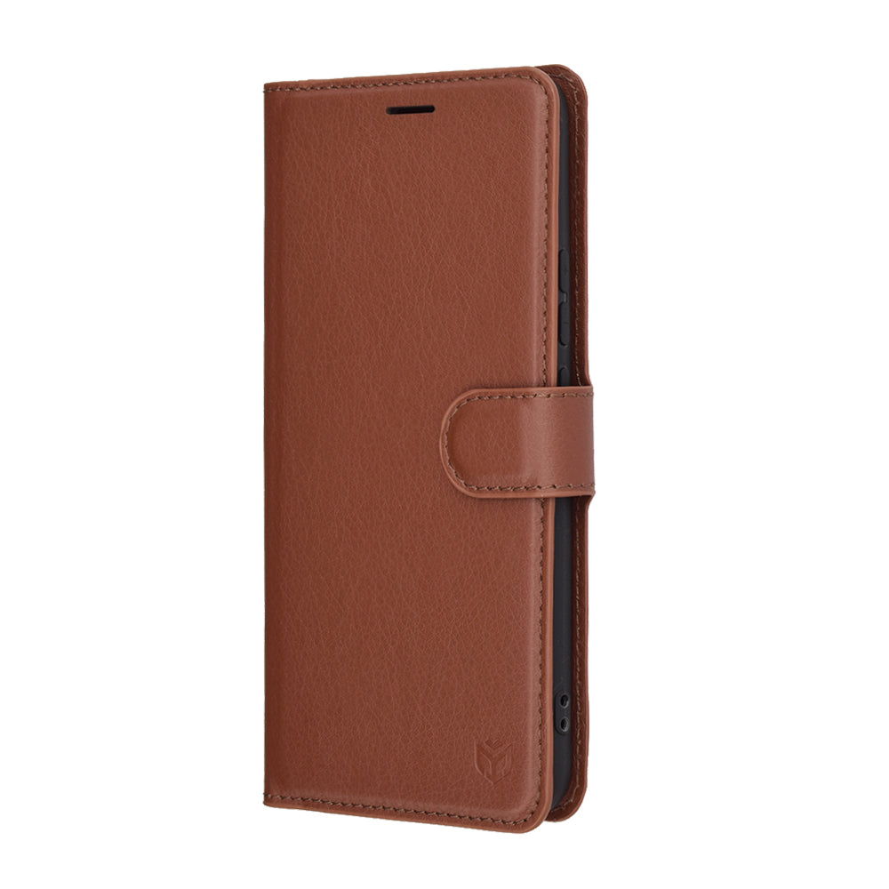 Futrola za Realme 14 Pro+, Techsuit, Kožna Folio, Smeđa