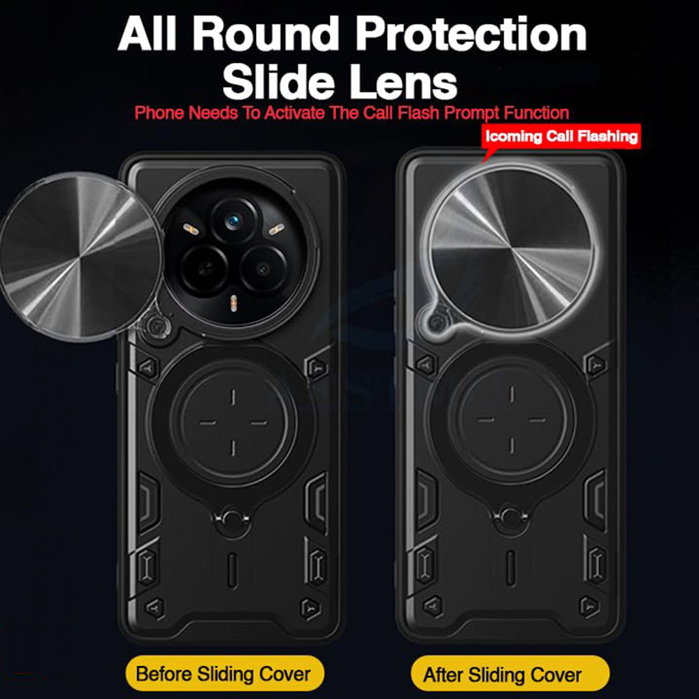 Maska za Realme 14 Pro, Techsuit, CamGuard Pro, Crna
