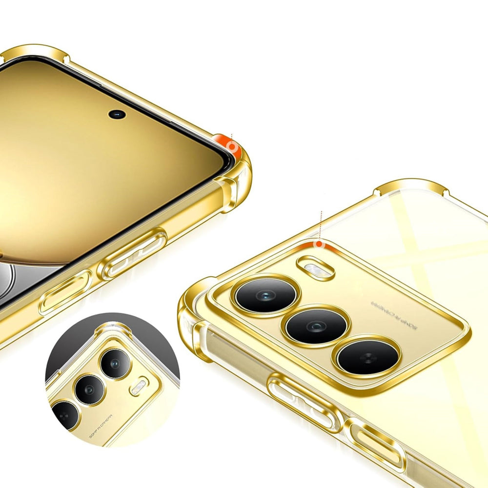 Maska za Realme 14x, Techsuit, Shockproof Clear, Prozirna