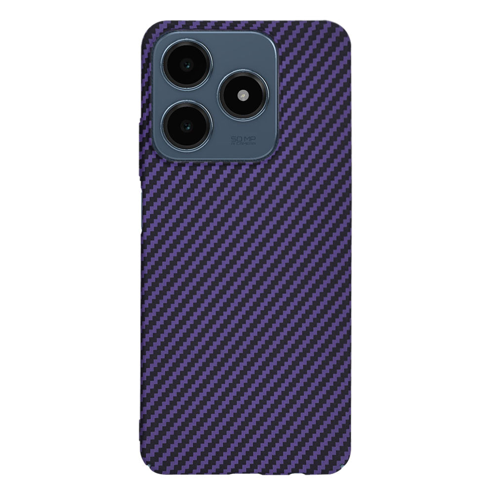 Maska za Realme C63 / C61, Techsuit, Carbonite FiberShell, Ljubičasta