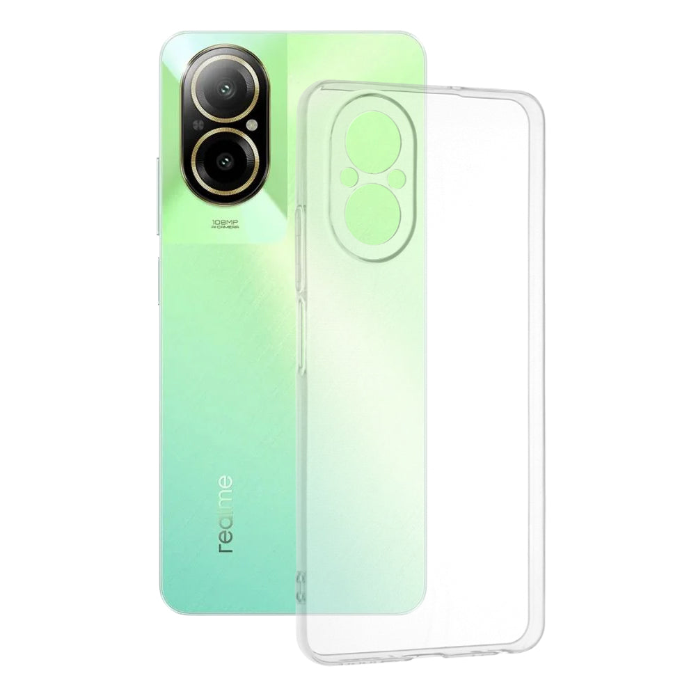 Maska za Realme C67 4G, Techsuit, Prozirna, Transparentna