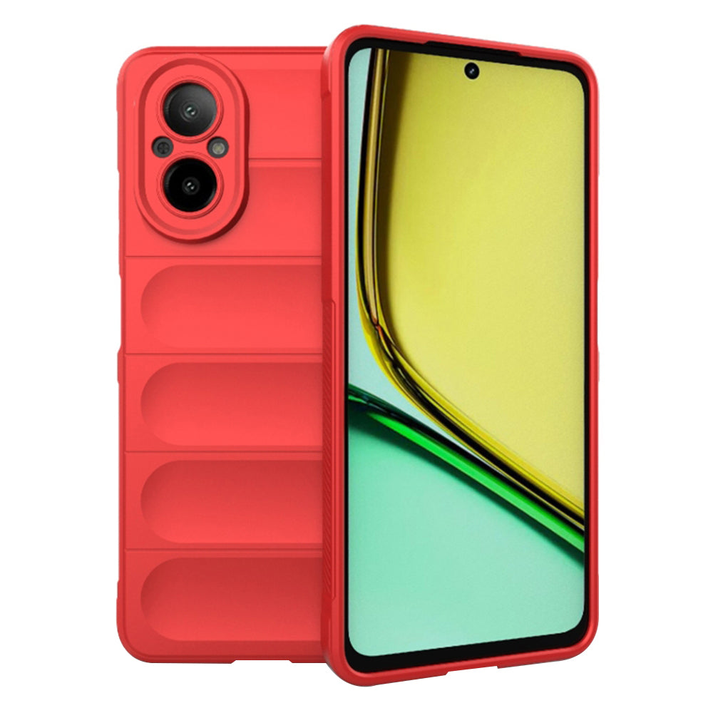 Maska za Realme C67 4G, Techsuit, Magic Shield, Crvena