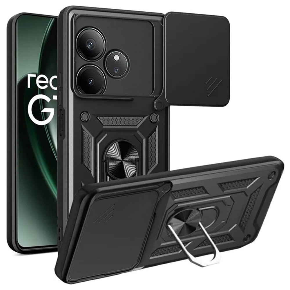 Maska za Realme GT 6T / GT 6, Techsuit, CamShield, Crna
