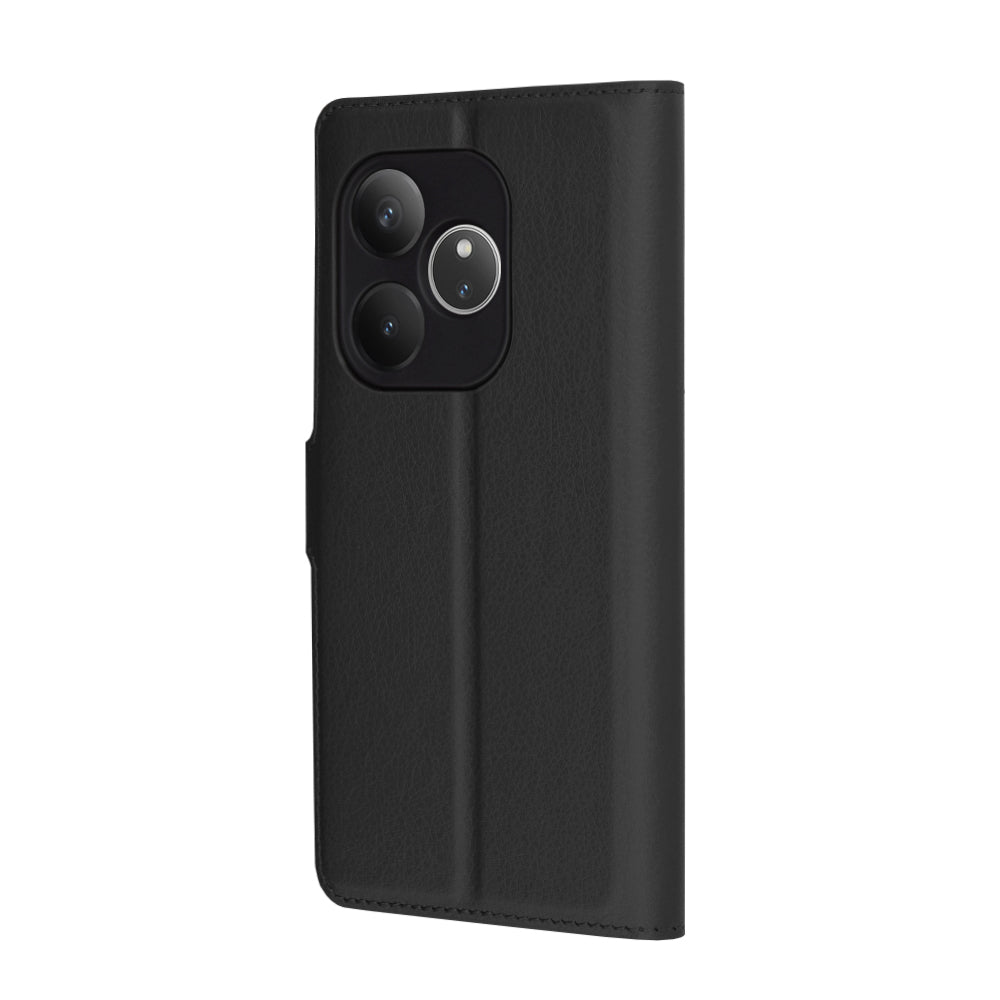 Futrola za Realme GT 6T / GT 6, Techsuit, Kožna Folio, Crna