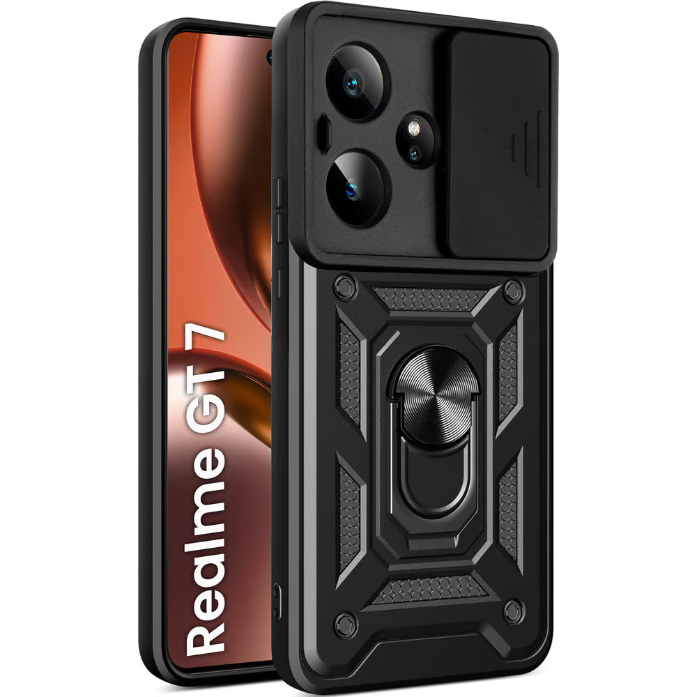 Maska za Realme GT 7, Techsuit, CamShield, Crna