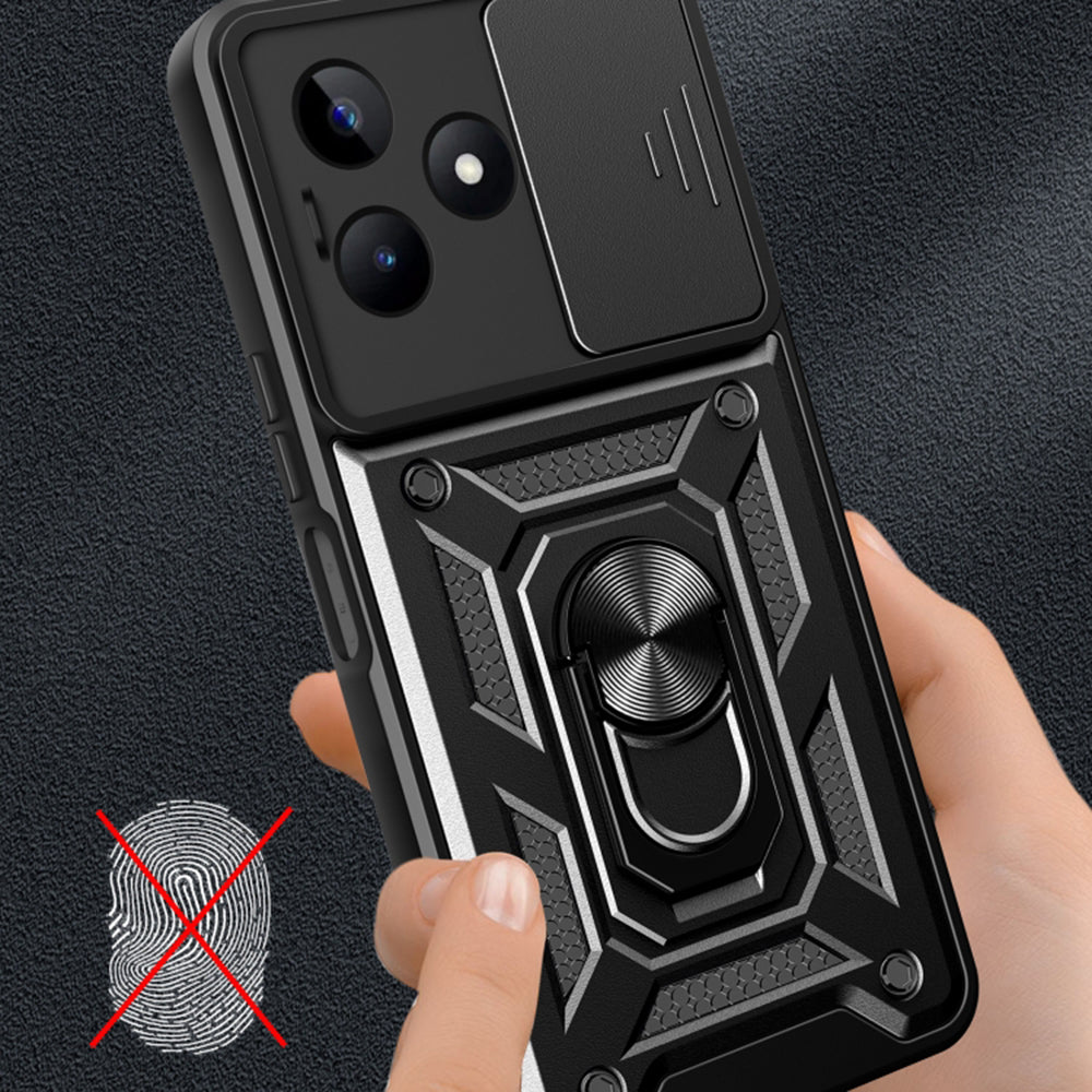 Maska za Realme Note 50 / C51, Techsuit, CamShield, Crna