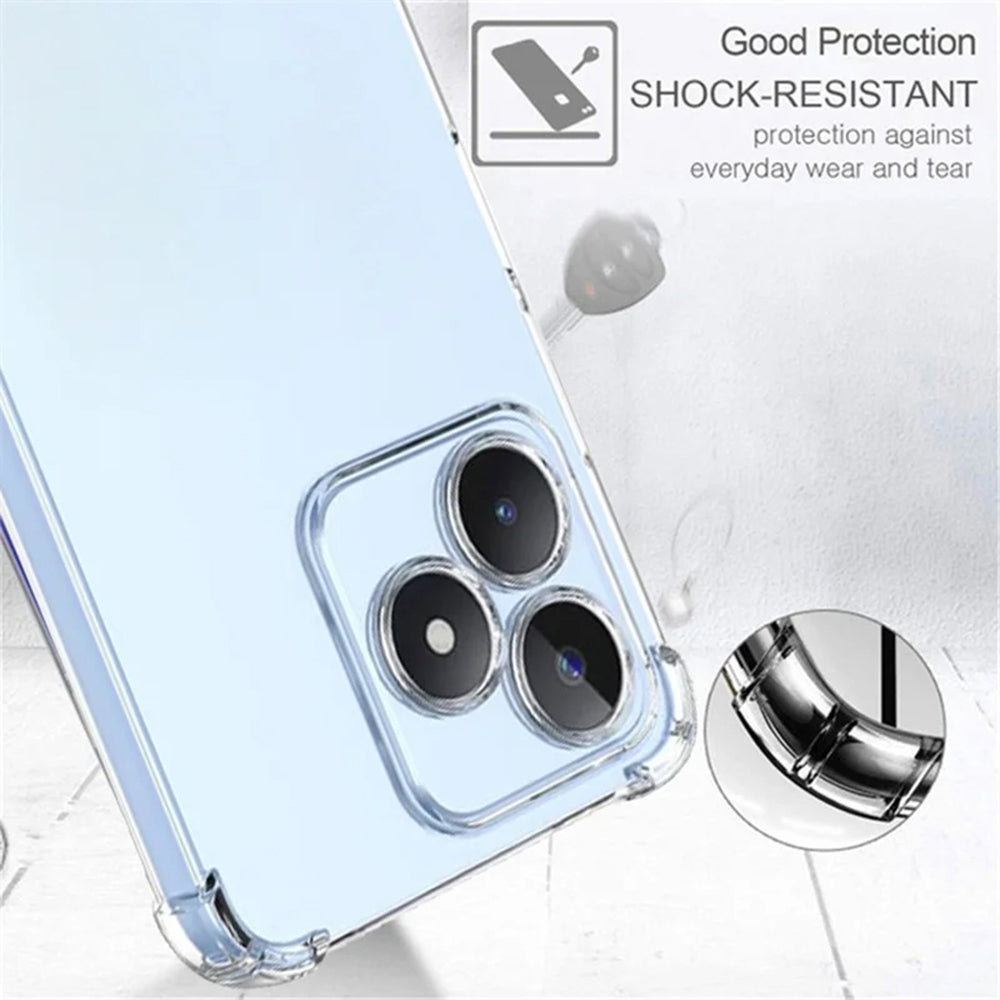 Maska za Realme Note 50 / C51, Techsuit, Shockproof Clear, Prozirna
