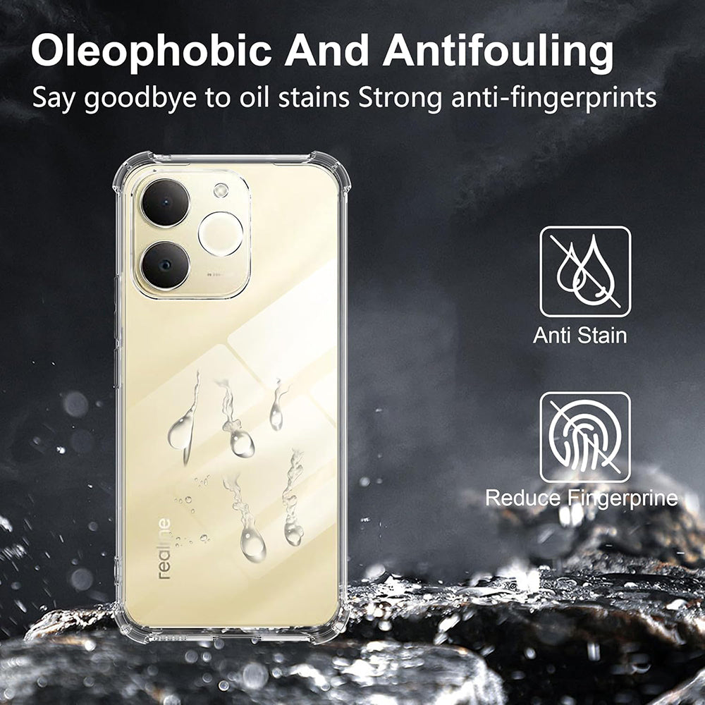 Futrola za Realme Note 70T, Techsuit, Shockproof Clear, Prozirna