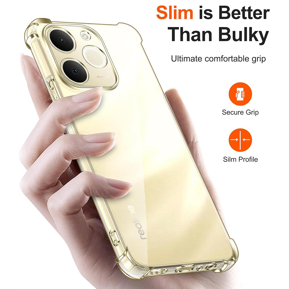 Futrola za Realme Note 70T, Techsuit, Shockproof Clear, Prozirna