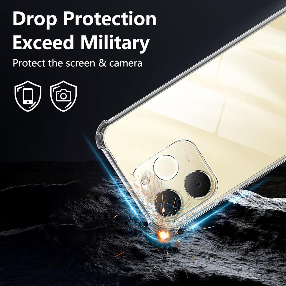 Futrola za Realme Note 70T, Techsuit, Shockproof Clear, Prozirna