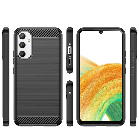 Maska za Samsung Galaxy A34 A346, OEM, Karbon, Crna