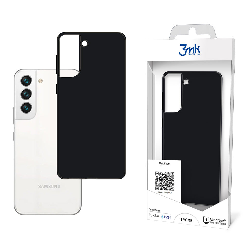 Futrola za Samsung Galaxy S22 5G S901, 3MK, Mat, Crna