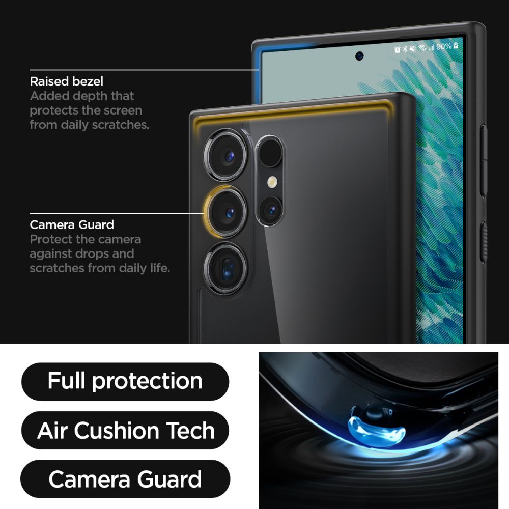 Futrola za Samsung Galaxy S24 Ultra S928, Spigen, Ultra Hybrid, Mat Crna ACS07295